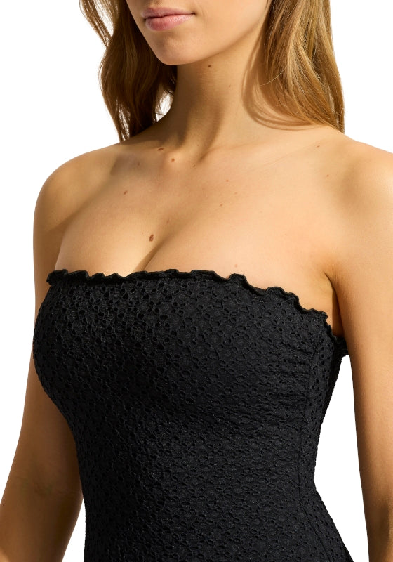 Daydreamer DD Bandeau Swimsuit Black