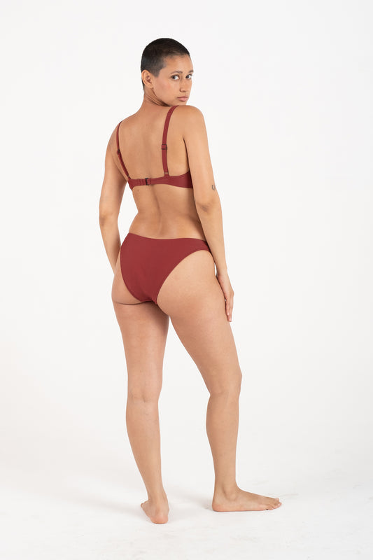 Curve Brief in Garnet