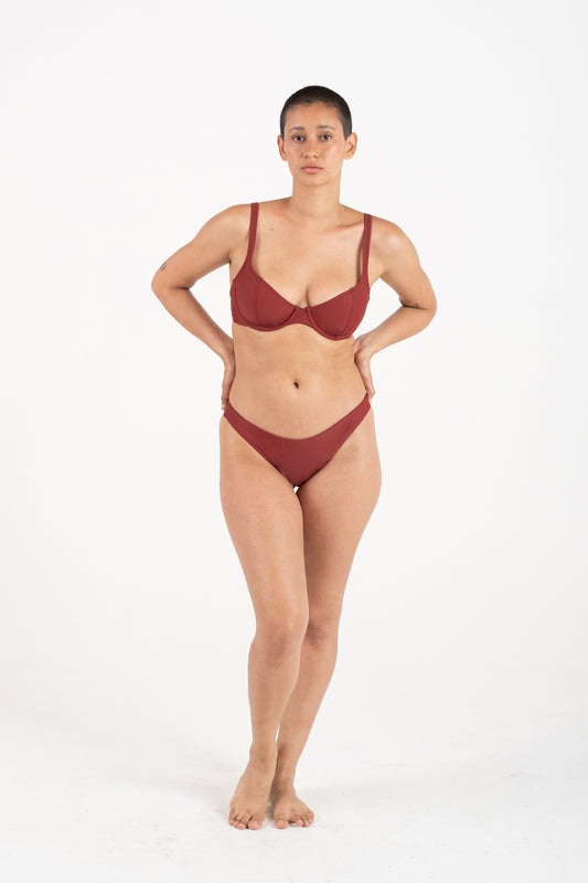 Curve Brief in Garnet