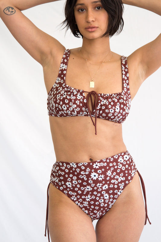 Ruched Bottom in Sienna Daisy