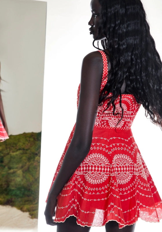 Winnie Dress Red Nelum