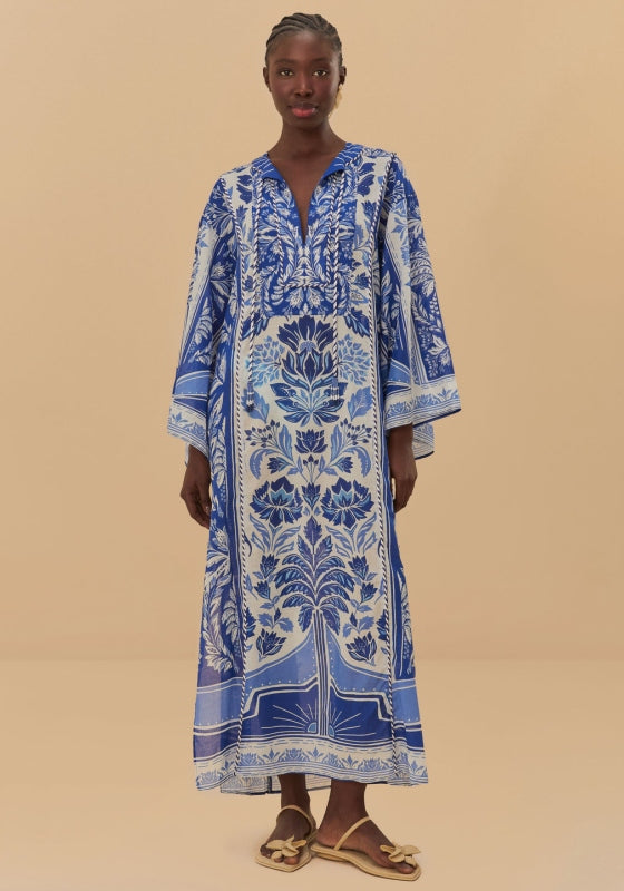 Delicate Tapestry Long Kaftan