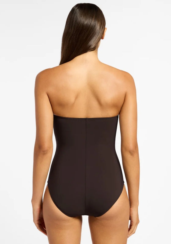 Jetset Bandeau Swimsuit Chocolate