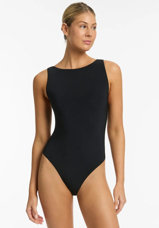 Jetset High Leg Tank Swimsuit