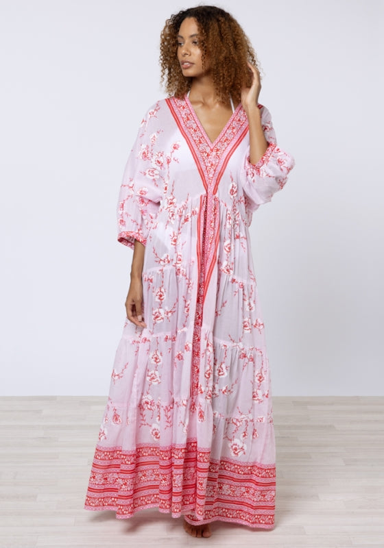 Cherry Blossom Loose Maxi Dress