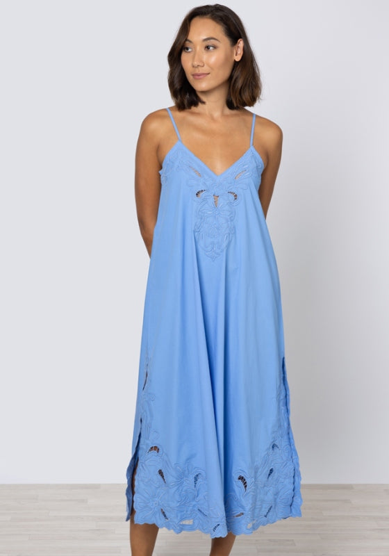 Cut Out Maxi Dress Periwinkle