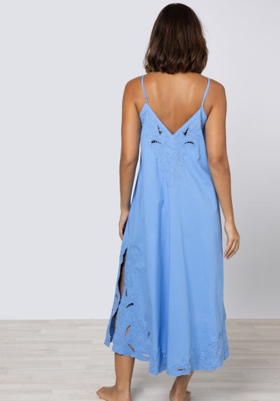Cut Out Maxi Dress Periwinkle