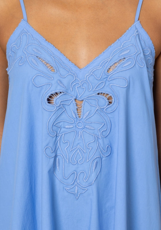 Cut Out Maxi Dress Periwinkle