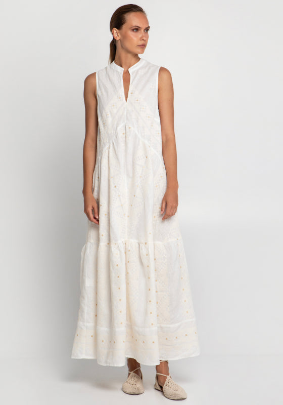 Pixel Sleeveless Maxi Dress