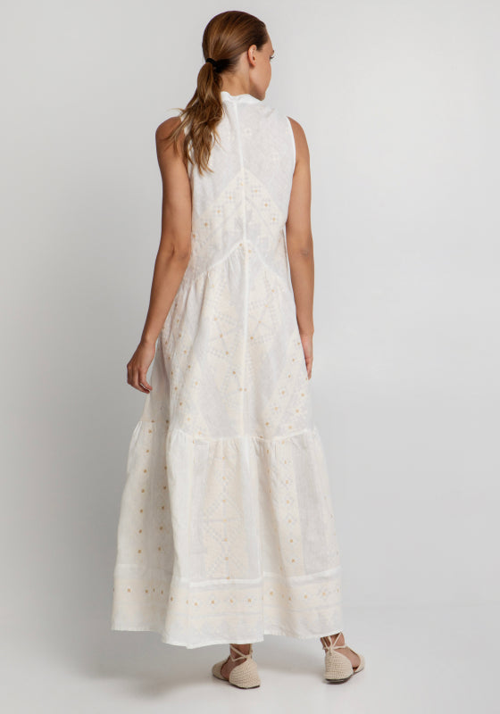 Pixel Sleeveless Maxi Dress