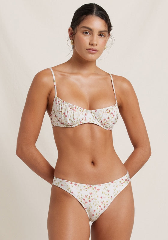 Ruched Balconette Bikini Sweet Pea