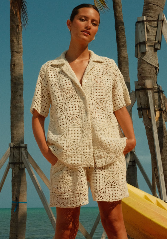 Crochet Beach Shorts