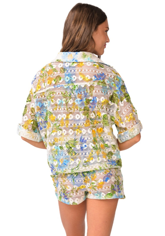 Blake Beach Shirt Bluebell