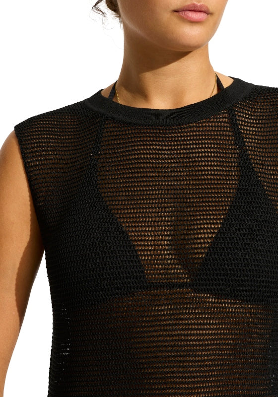 Knit Maxi Dress Black