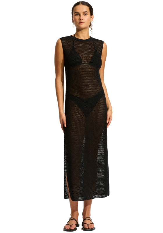 Knit Maxi Dress Black