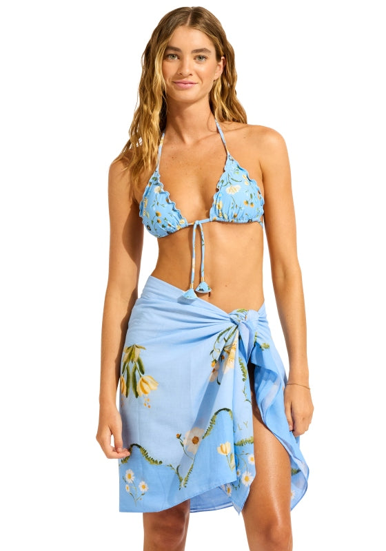 Modern Romance Sarong Powder Blue