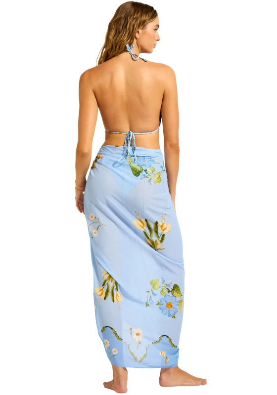 Modern Romance Sarong Powder Blue