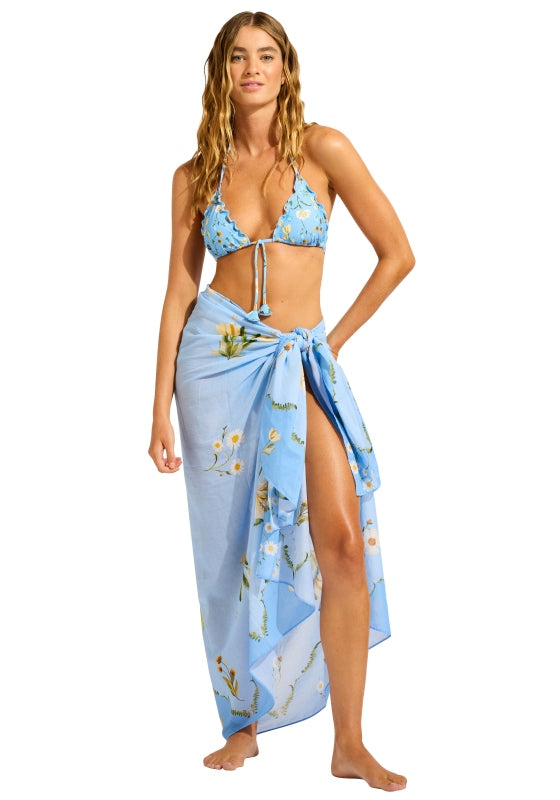 Modern Romance Sarong Powder Blue