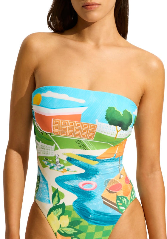 Sunset DD Bandeau Swimsuit