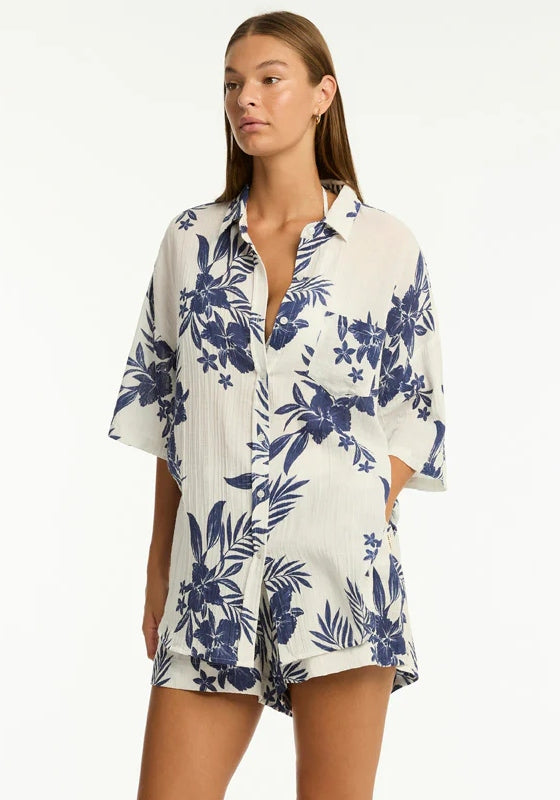 Aloha Beach Shirt Ivory