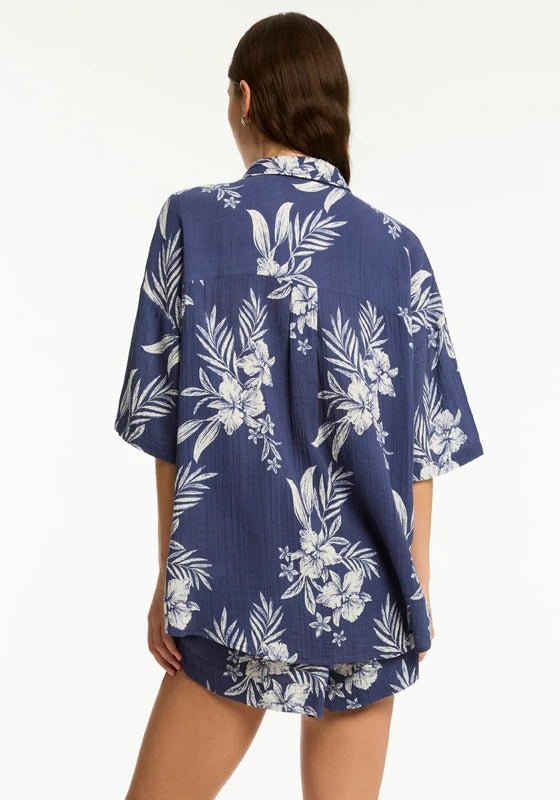 Aloha Beach Shirt French Navy