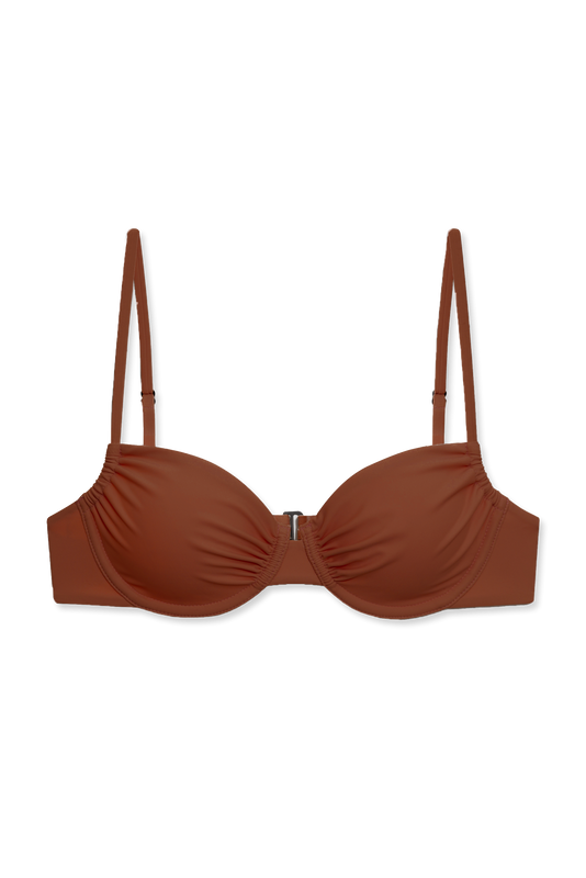Cleo Wire Bra in Terracotta