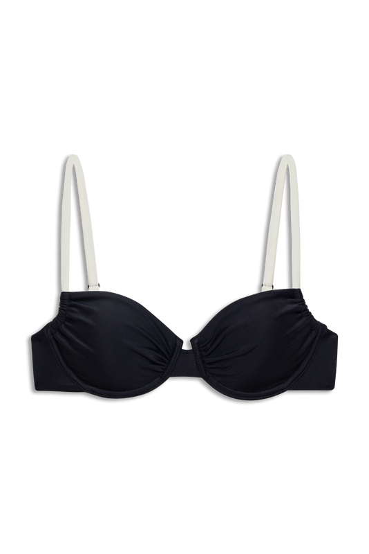 Cleo Wire Bra in Noir and Crema
