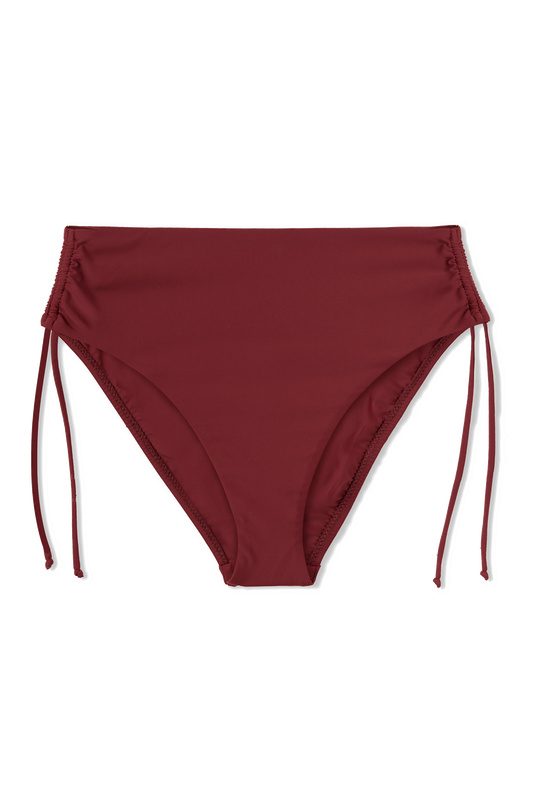 Ruched Bottom  in Garnet
