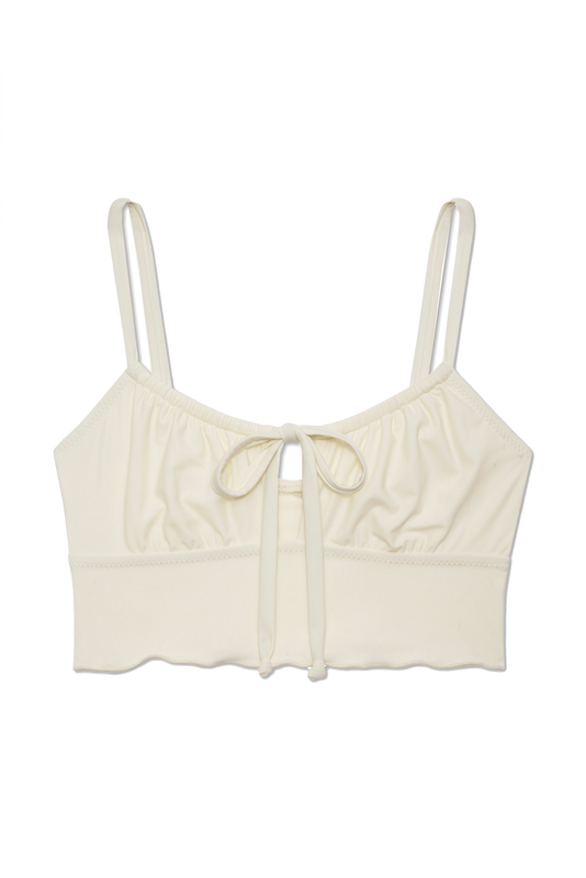Selena Crop Top in Crema