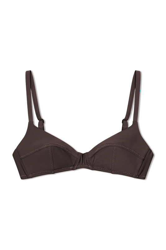 Simone Retro Top in Arabica