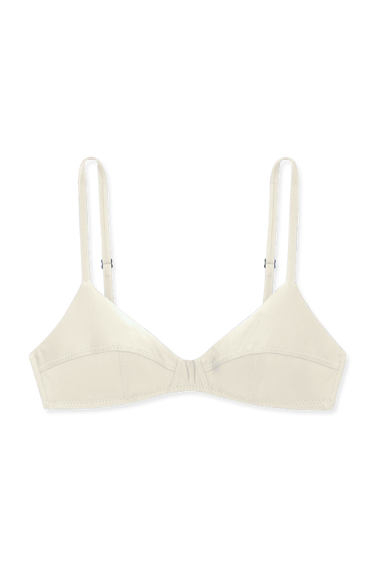 Simone Retro Top in Crema