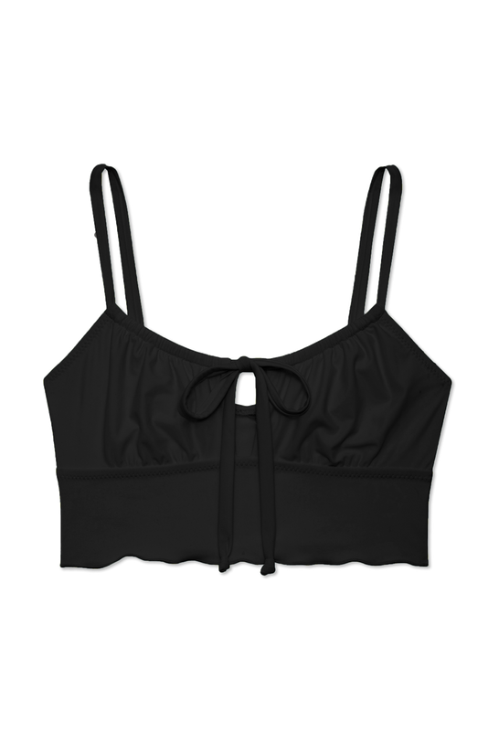 Selena Crop Top in Noir