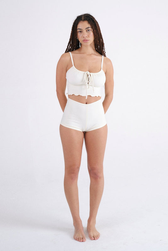 Selena Crop Top in Crema