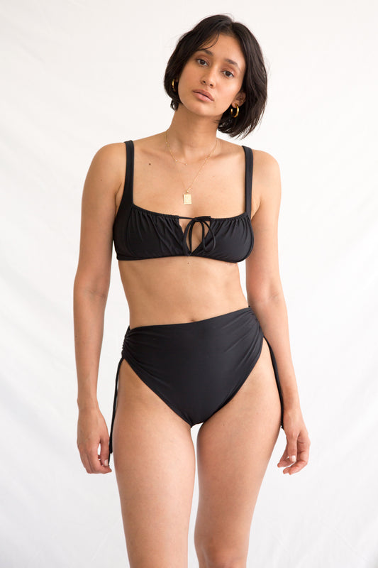 Ruched Bottom in Noir