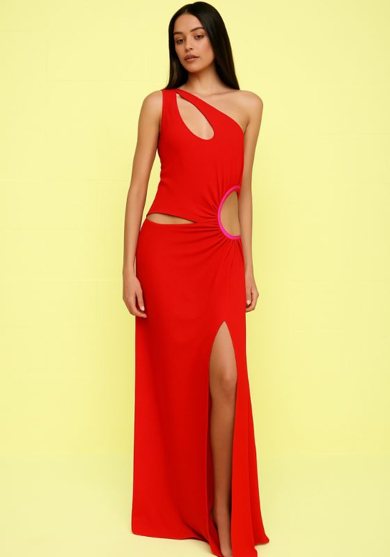 Isla Cut Out Dress Red