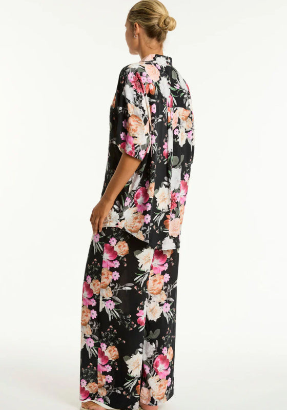 Belle Aloha Surf Pant Black