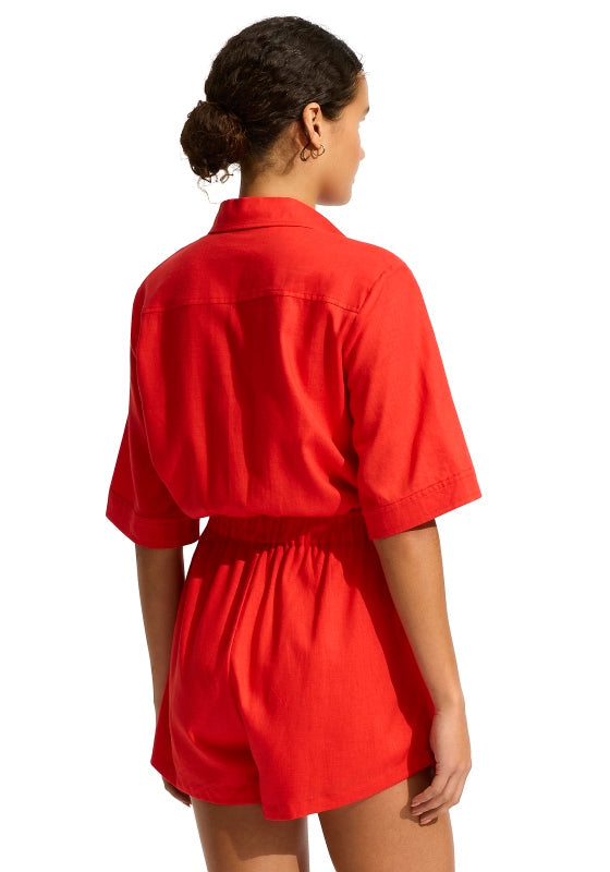 Sunside Playsuit Flame